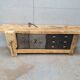 Industrial established furniture two metal doors and 6 wooden drawers