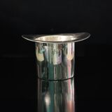 Silver plated champagne bucket in top hat design