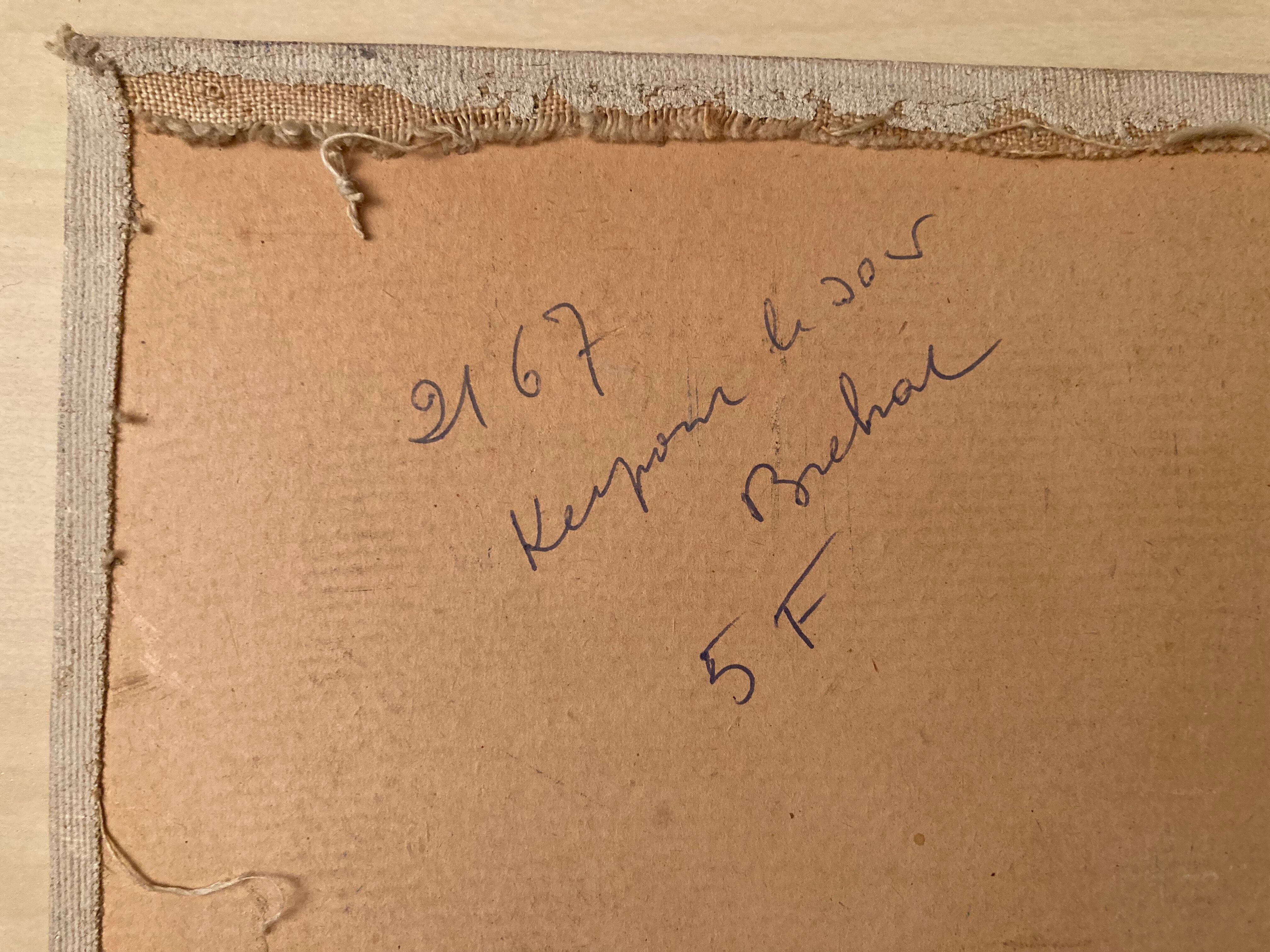 Bréhat oil on panel by Lucien Seevagen