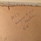 Bréhat oil on panel by Lucien Seevagen