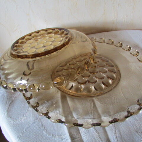 2 Art deco glass dishes