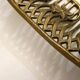 Openwork Art Nouveau basket in gilded brass