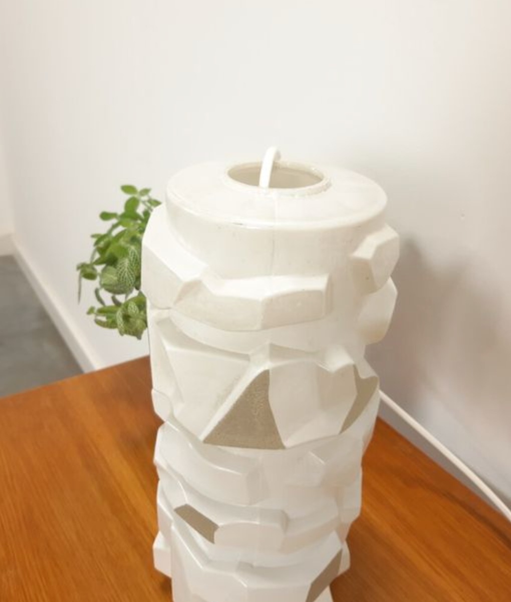 Vintage glass pendant lamp