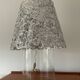 Vintage glass and aluminum lamp from the 70s