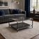 Vintage coffee table in smoked glass