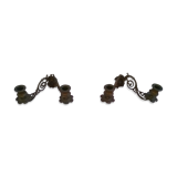 Pair of piano candlesticks