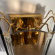 Pair of Italian smoked glass wall lights 1970