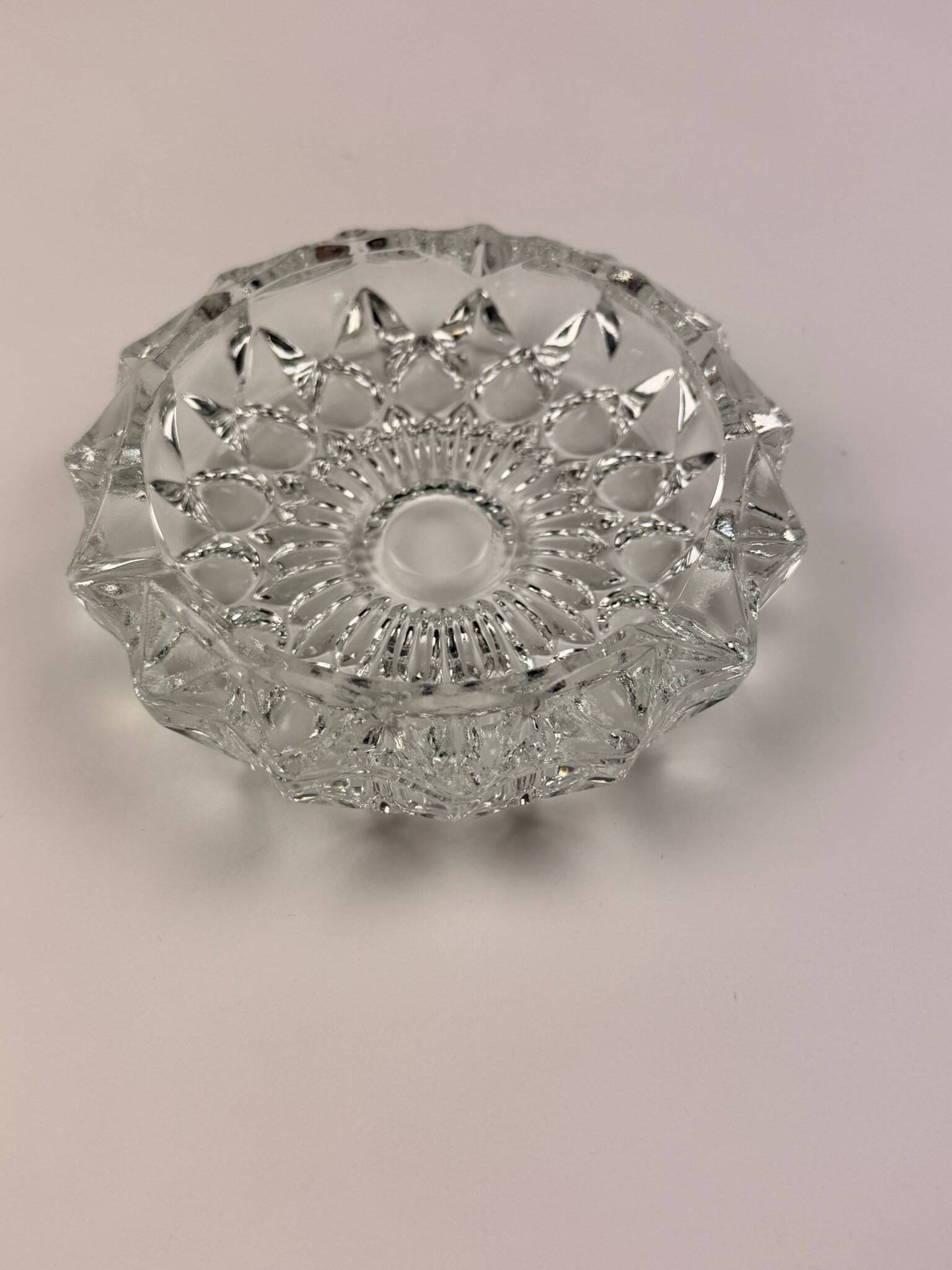 Vintage pressed glass ashtray