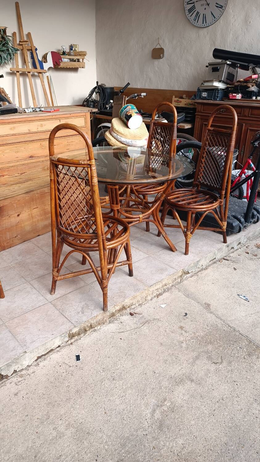 Rattan garden furniture