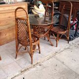 Salon de jardin rotin