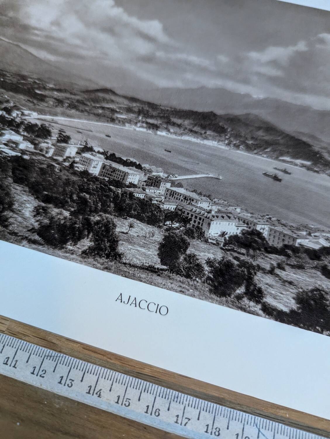 Ajaccio, Corsica, photo print from 1935. By Ange Tomasi.