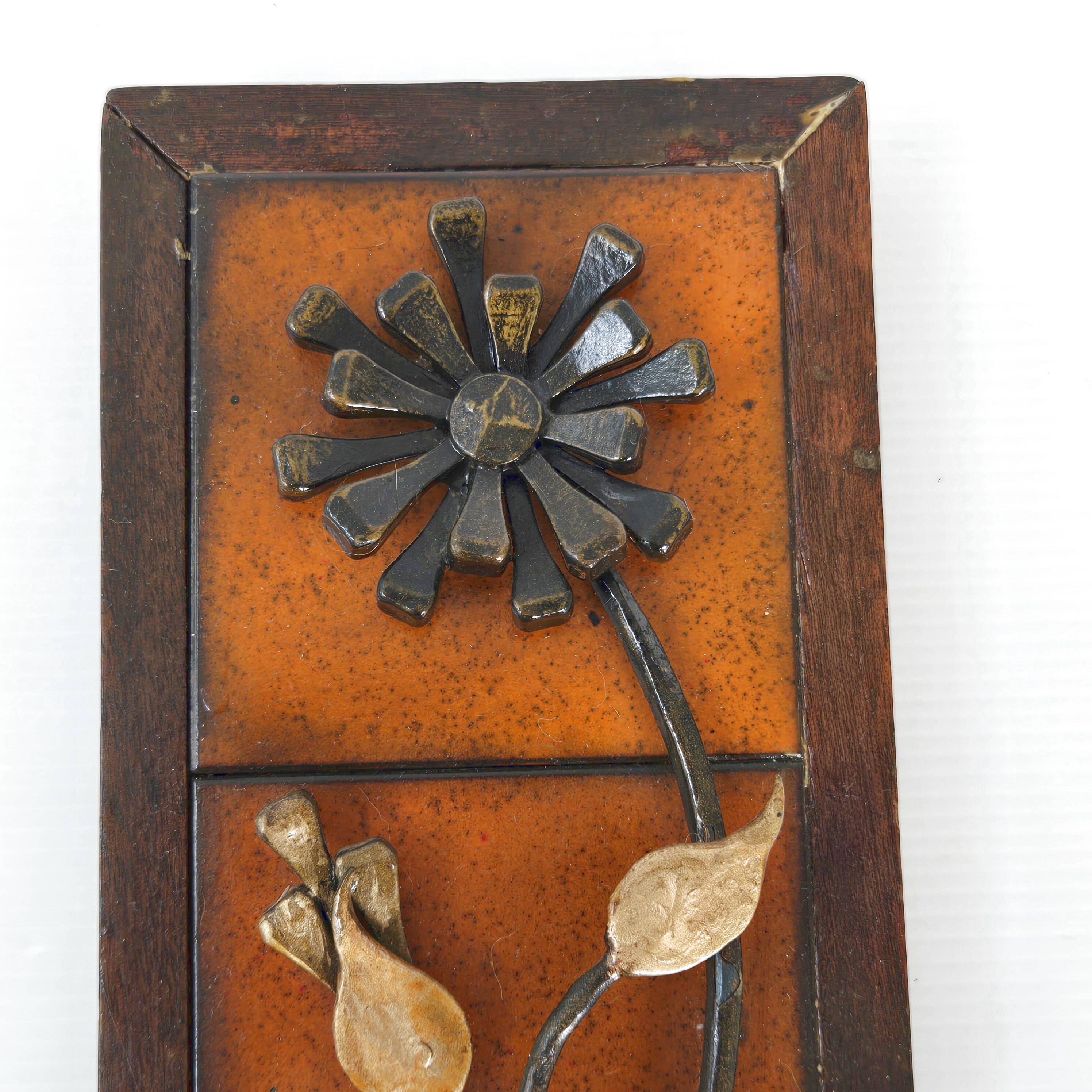 Vintage 1970s flower wall decoration