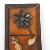 Vintage 1970s flower wall decoration