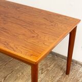 Danish mid century teak extendable dining table, denmark, 1960s