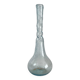 Vintage Biot blown glass soliflore vase with twisted bubbles
