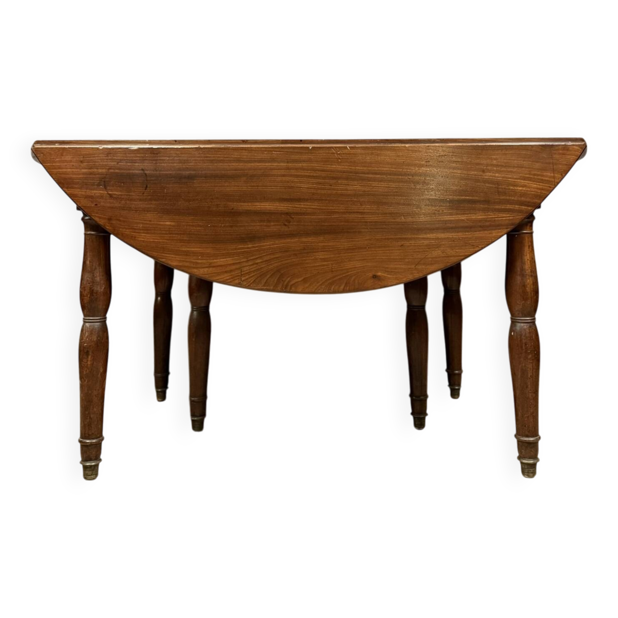 Louis Philippe period 6-legged extending mahogany table