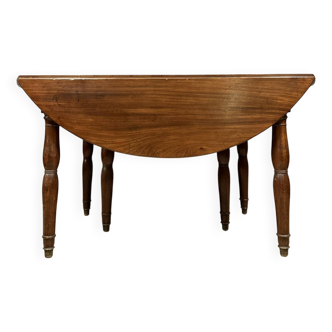 table a 6 pieds a allonges époque Louis Philippe en acajou