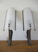 Pair of plastic and brass design sconces 50s - 60s