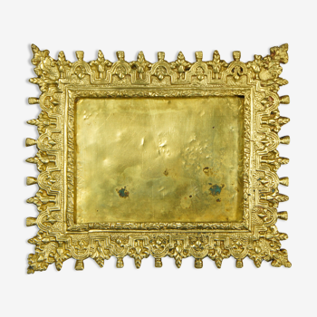Photo frame "fleur de lys" in chiseled gilded bronze