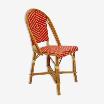 Chaise bistrot vannerie Marcel Chambon