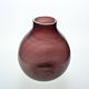Set of five purple vases by Claude Morin, circa 1980