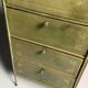 Commode en cuir vers 1960