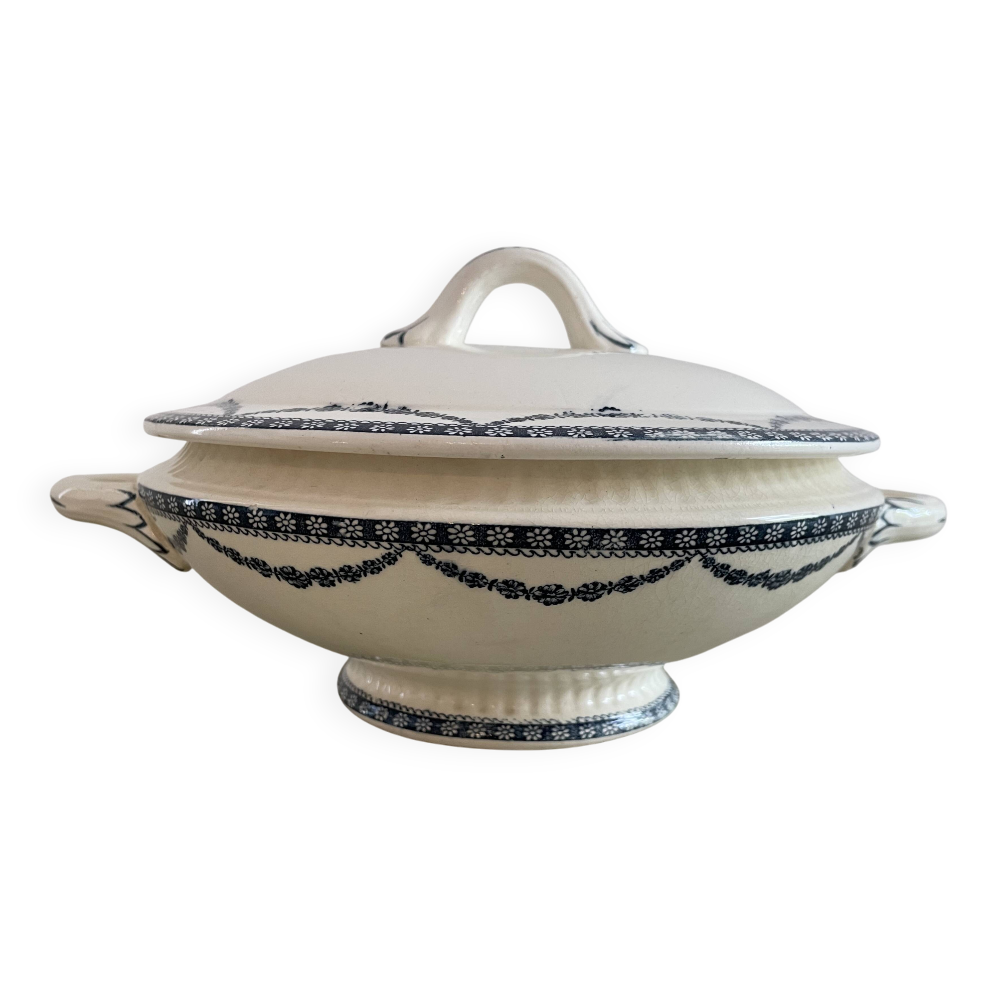 Petite soupière ou légumier en terre de fer Salins modèl Vincennes