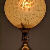 Lampe de chevet en verre de Clichy