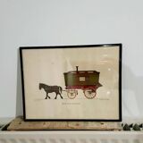 Lithograph by Allen Davies "Bow top wagon"