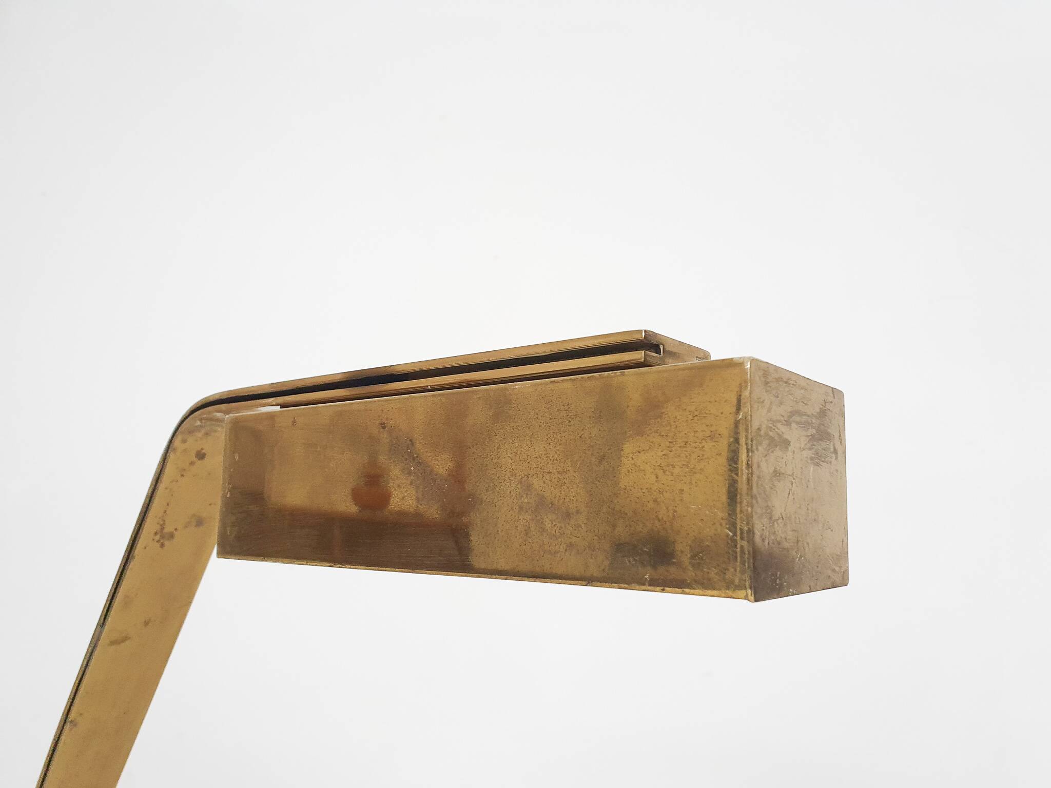 Heavy brass design floor lamp by Cassella, USA 1980's