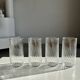 Lot de 4 verres à eau transparent torsadé H:12cm