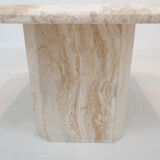 Italian travertine coffee table, 1980's
