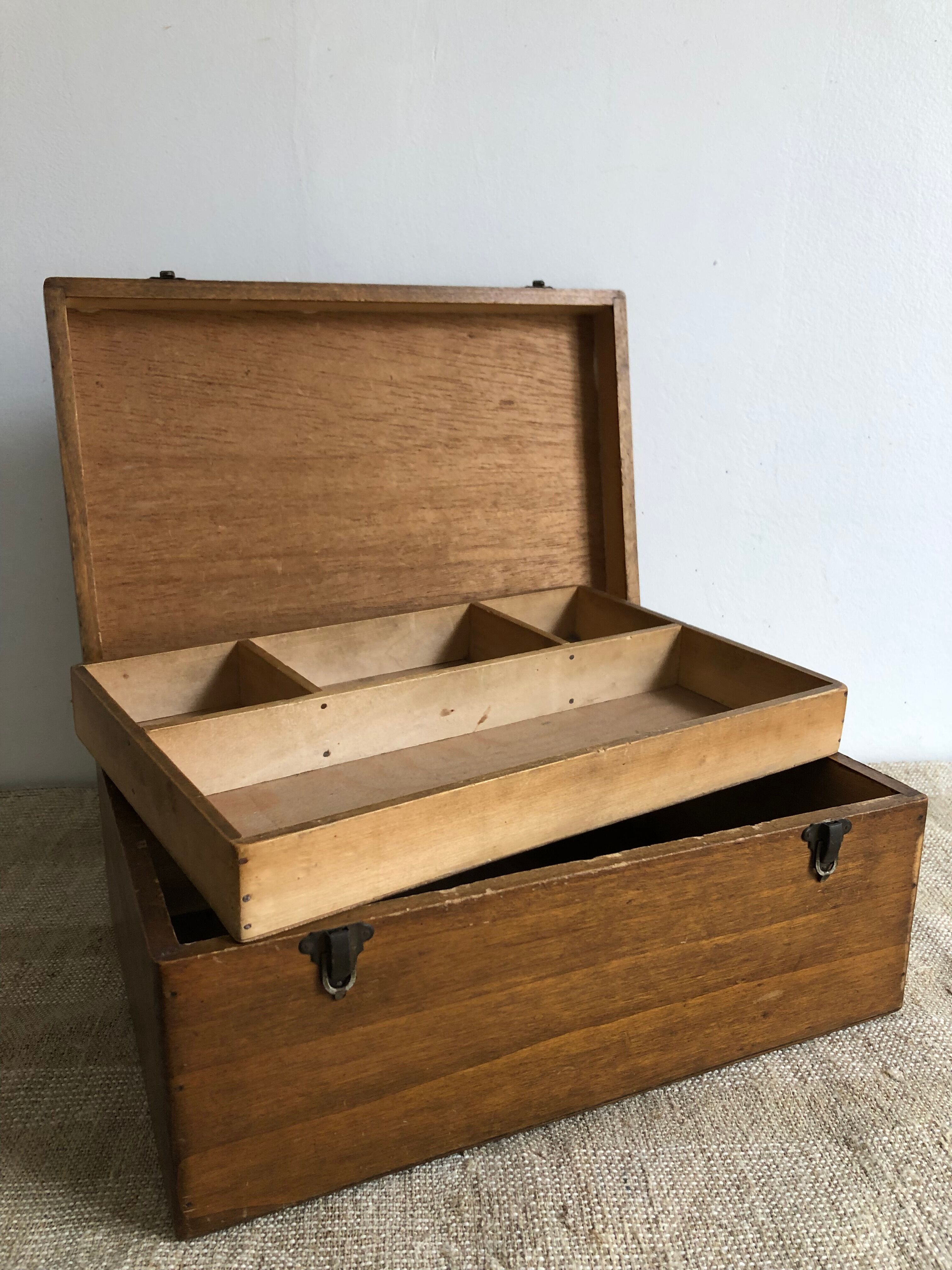 Sewing box with compartments