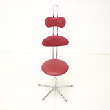 Height-Adjustable Swivel Chair 1980s, Czechoslovakia