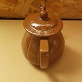 Old vintage brown ceramic romeo teapot