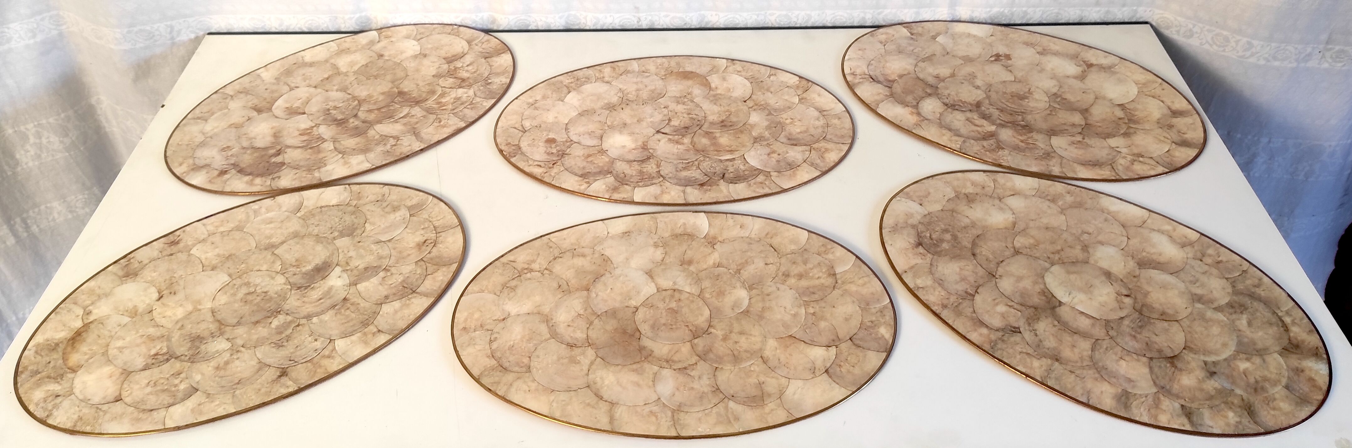 6 Sets de table en nacre
