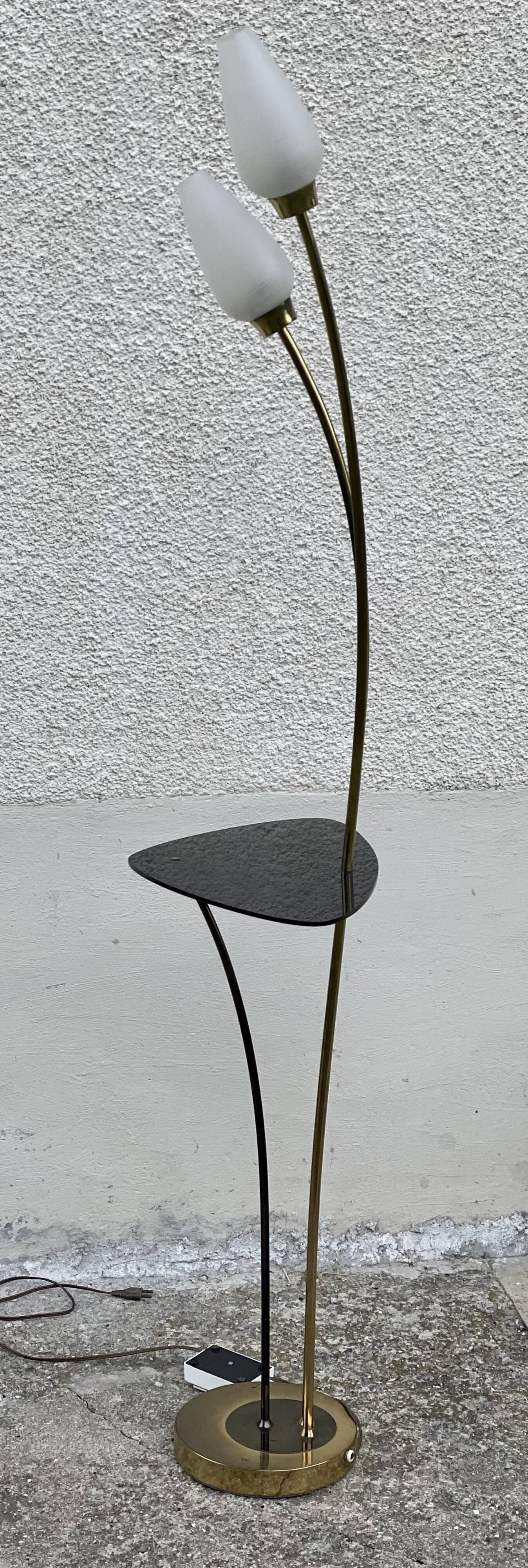 Arlus vintage 1950 reed floor lamp