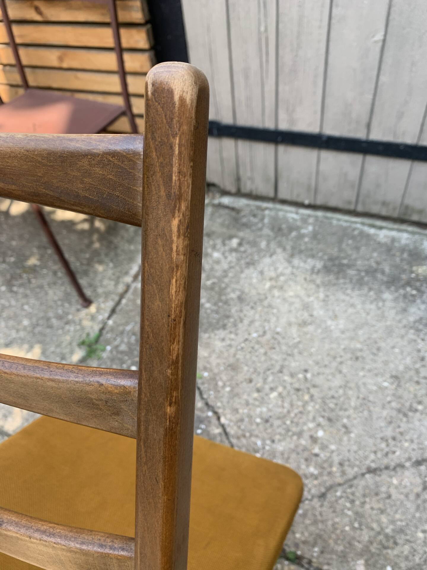 Pair of Vintage Scandinavian "Ladderback" Chairs (1960) - To Restore