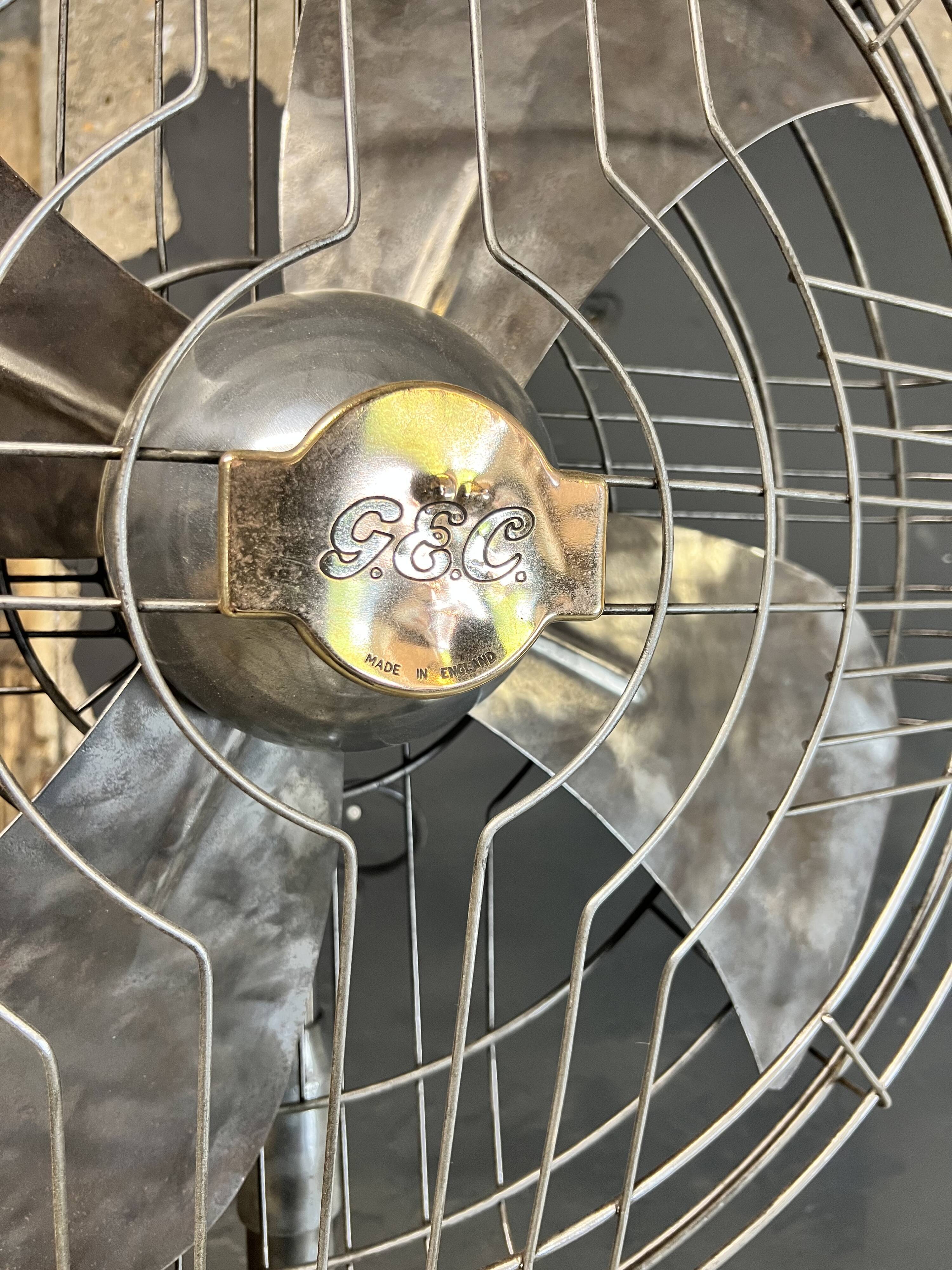 Large industrial fan General Electric England 1940