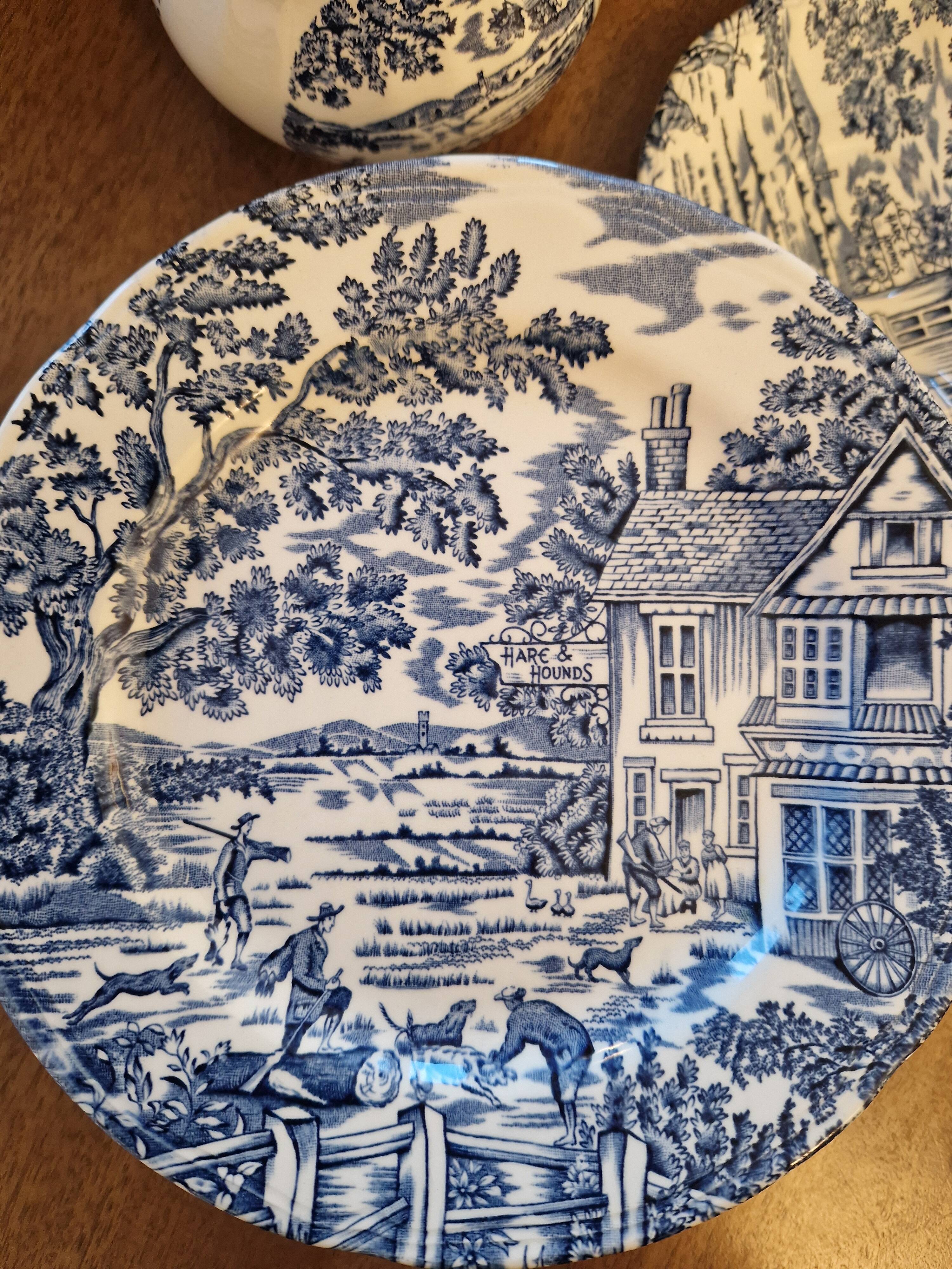 Vintage tableware "English style" Lunéville – Hunters & Pub Hare & Ho