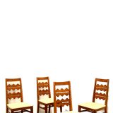 Series of four Scandinavian chairs from the 40s