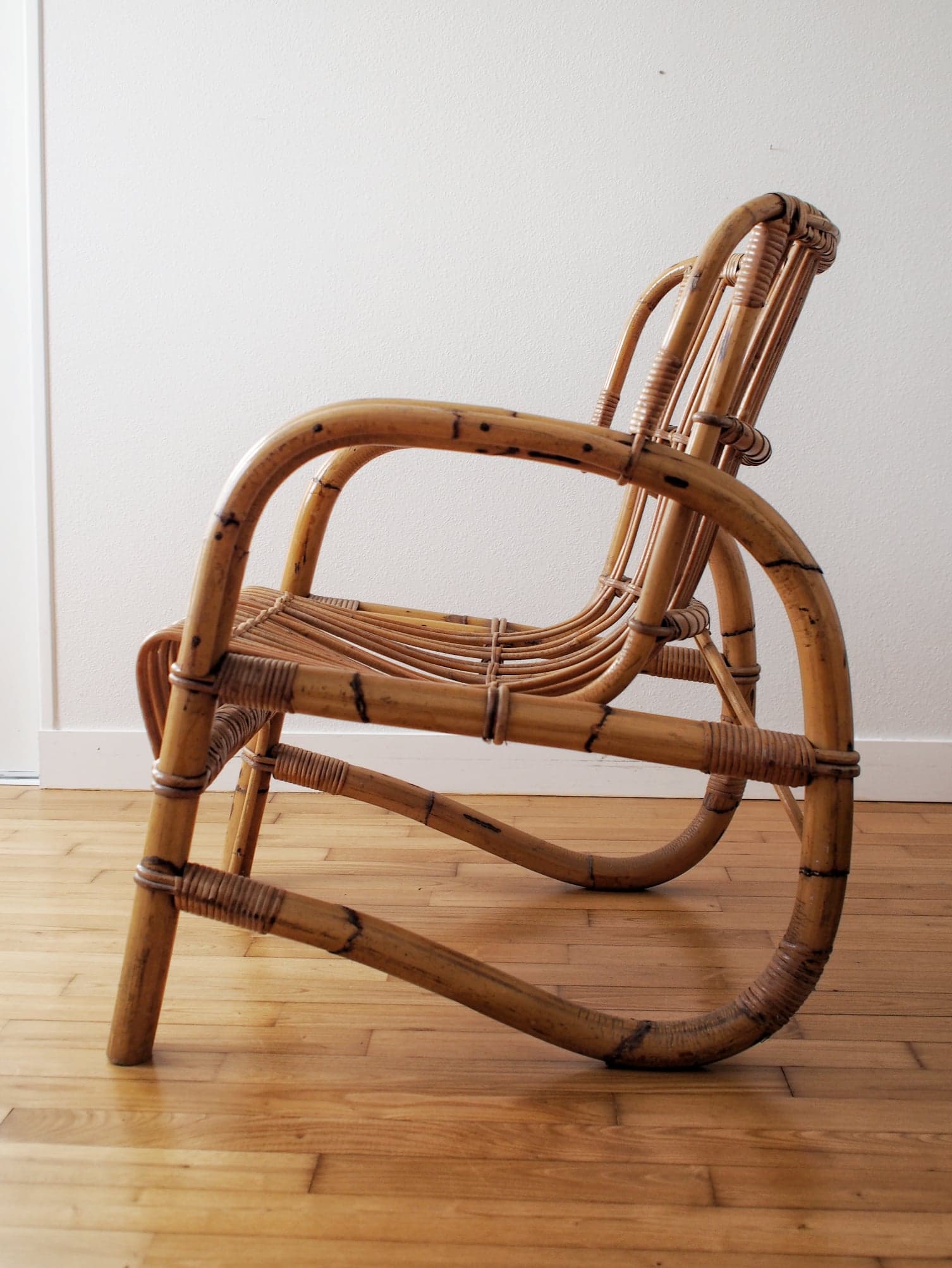 Rattan armchair 1960