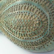 Monogrammed stoneware candlestick – Françoise Chedeville (1940)