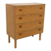 Commode scandinave en chêne, Suède, 1960