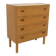 Commode scandinave en chêne, Suède, 1960