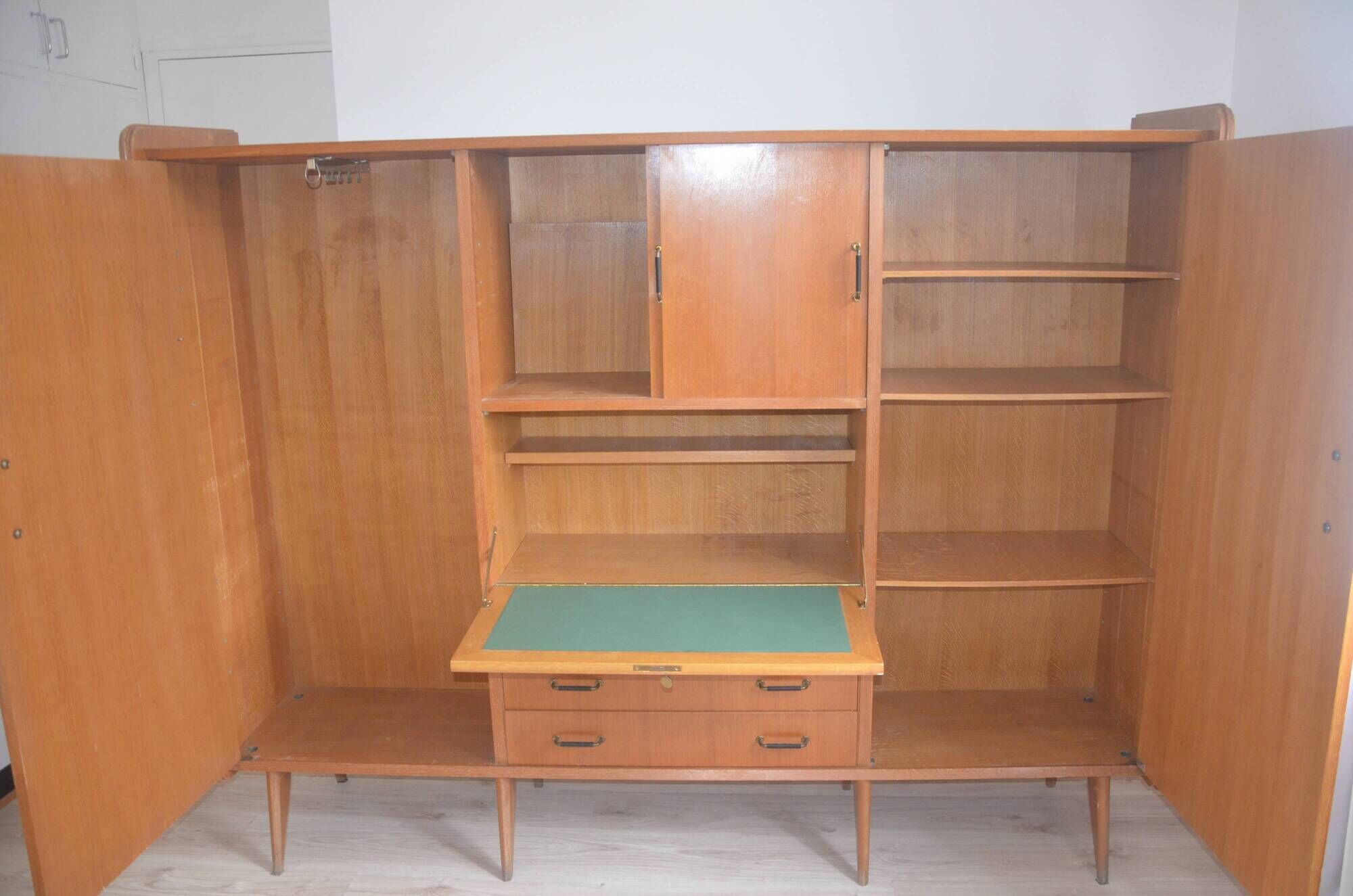 Vintage SAM Production Demi Siècle Armoire Secretary
