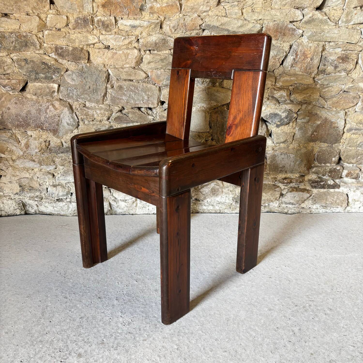 Table and 4 chairs set by Silvio Coppola for Fratelli Montina