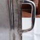 Rectangular silver metal top