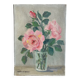 Oil on canvas bouquet of roses