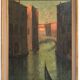 Oil on canvas - Scene in Venice
